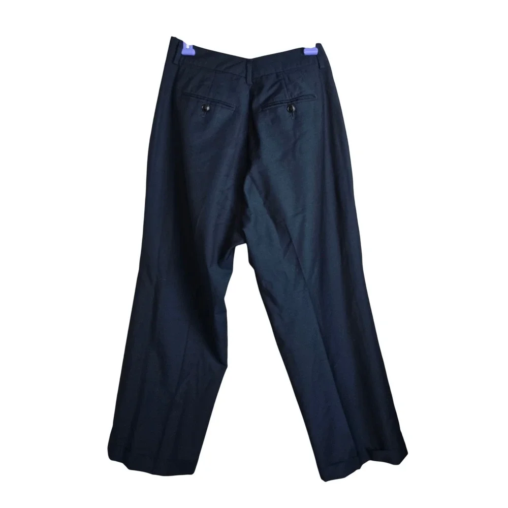 Gucci Uniform Staff Pants Men's 46 Blue Lana Wool Mohair Flawed As Is Trousers